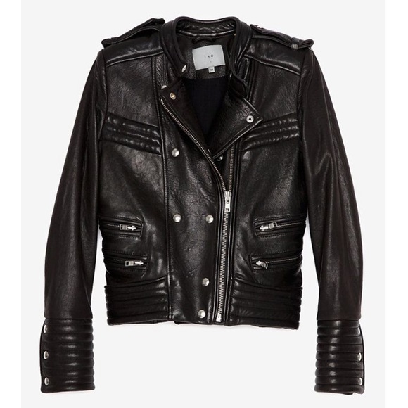 IRO 'ROJAN' LEATHER JACKET - Picture 1 of 6